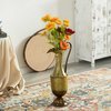 Uniquewise Antique Style 1 Handle Metal Jug Floor Vase for Entryway, Living Room or Dining Room, Small QI004441.S